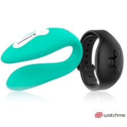 WEARWATCH - VIBRADOR DUAL TECHNOLOGY WATCHME AGUAMARINA / AZABACHE