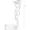 PASSION - WOMAN BS020 BODYSTOCKING NEGRO TALLA UNICA