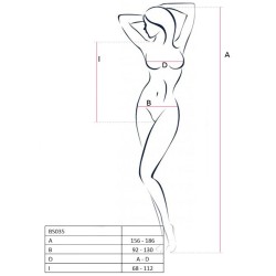 PASSION - WOMAN BS035 BODYSTOCKING NEGRO TALLA UNICA