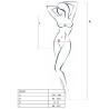 PASSION - WOMAN BS035 BODYSTOCKING BLANCO TALLA UNICA