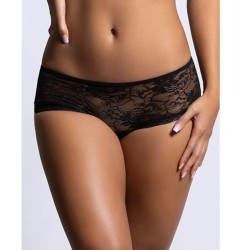 QUEEN LINGERIE - PANTIES DE ENCAJE FLORAL ABERTURA TRASERA L/XL